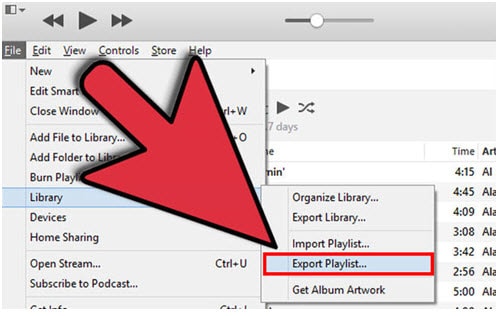 Exportieren Sie Wiedergabelisten von iTunes in Text-Export-Wiedergabelisten