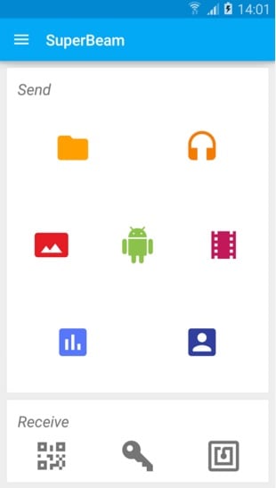 Android-apps voor bestandsoverdracht - SuperBeam