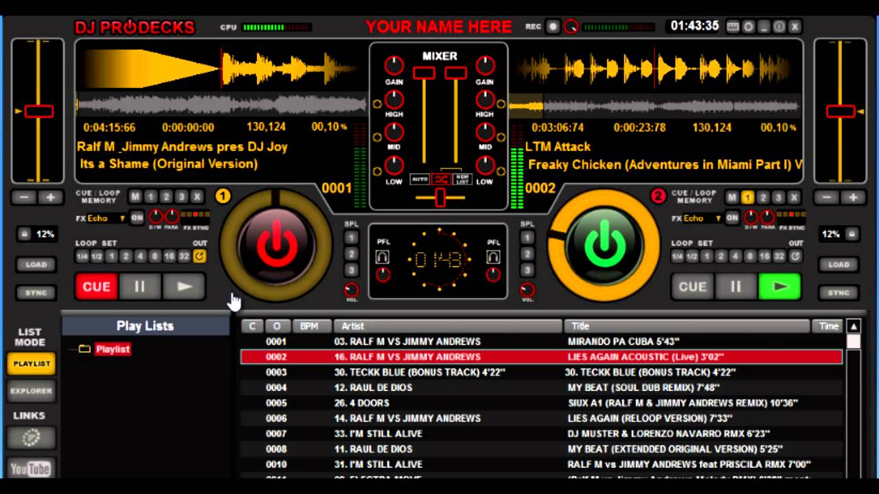 bezplatný dj software 3