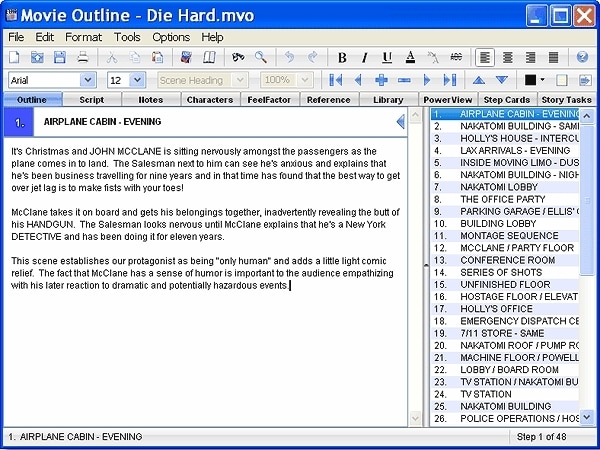 Kostenlose Software zum Schreiben von Drehbüchern 7