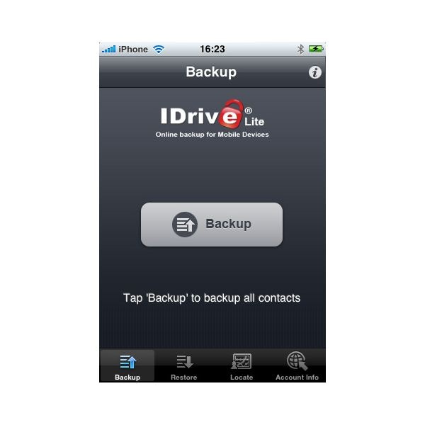 iPhone contacten back-up app - IDrive Online Backup
