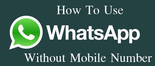 whatsapp 트릭 및 팁-전화 번호 없이 WhatsApp 사용