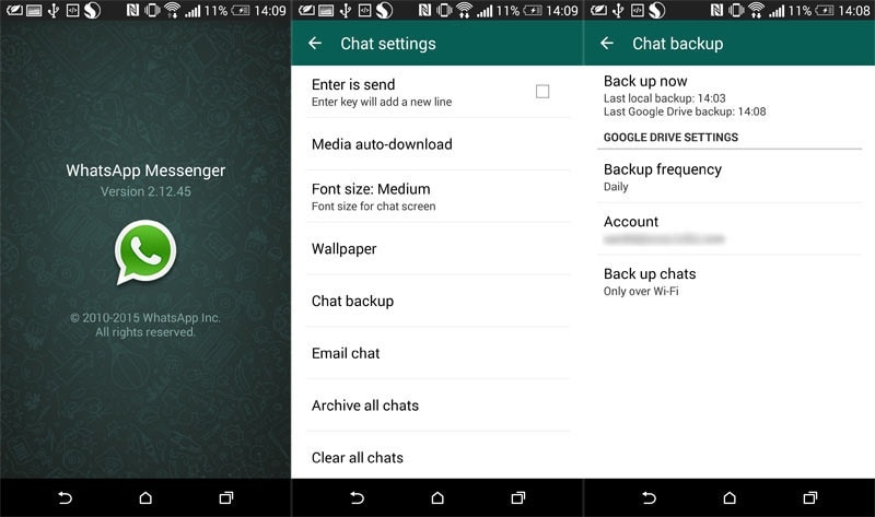whatsapp 트릭 및 팁 - WhatsApp 채팅 백업