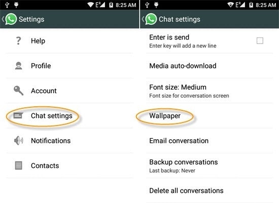 Whatsapp 트릭 및 팁 - WhatsApp 테마 변경
