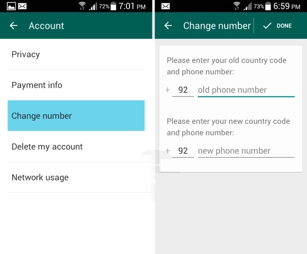Whatsapp 트릭 및 팁 - WhatsApp 전화 번호 변경