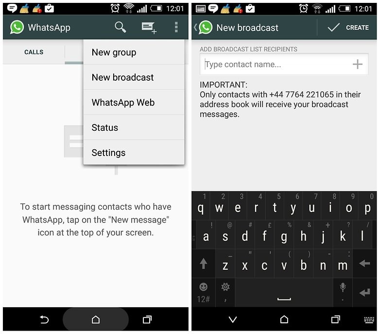 whatsapp 트릭 및 팁 - 대량으로 개인 메시지 보내기