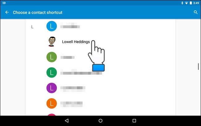 contactwidget android