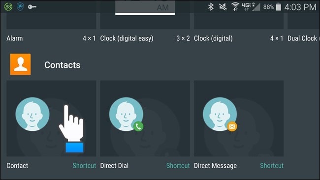 contactwidget android
