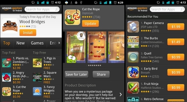 sovellusmarkkinoiden vaihtoehdot: Amazon App Store