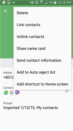 whatsapp kişilerini yönet