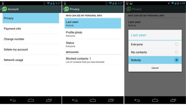 whatsapp zuletzt gesehen
