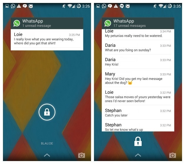 Přidejte widget WhatsApp do telefonu Android