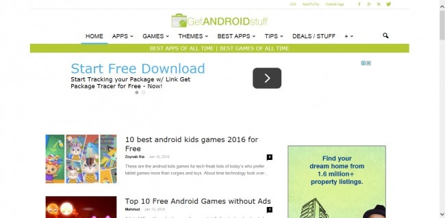 Ιστότοπος λήψης εφαρμογών android