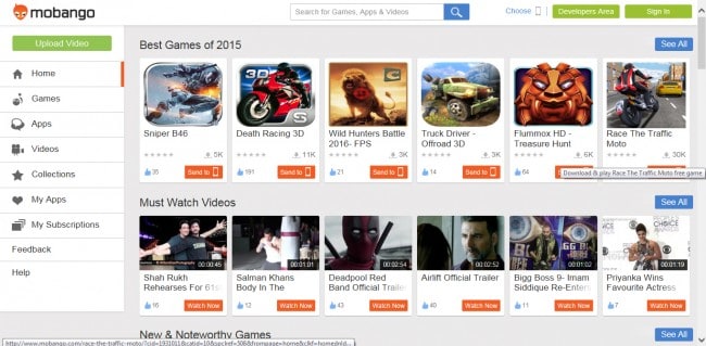 Ιστότοπος λήψης εφαρμογών android