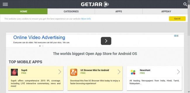 Ιστότοπος λήψης εφαρμογών android