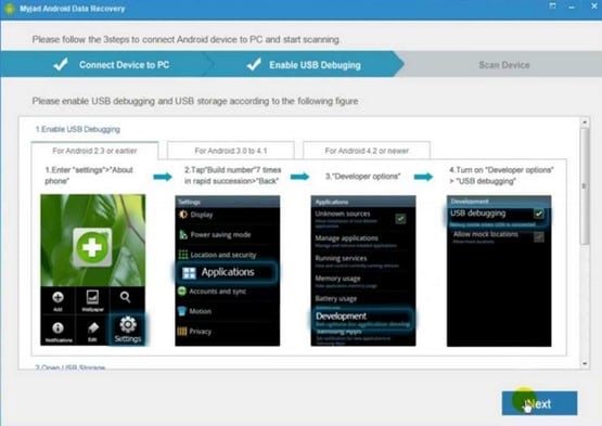 ανάκτηση επαφών στο android-MyJad Android Data Recovery