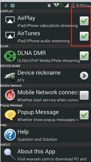 AirPlay à partir d
