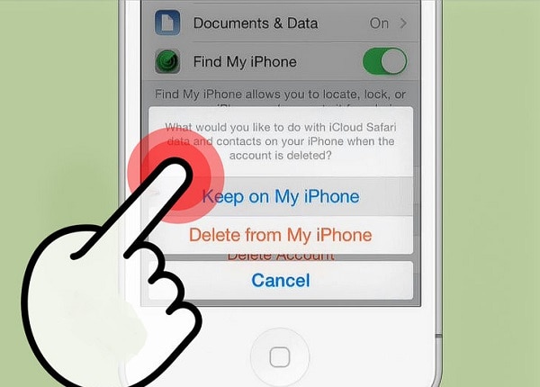 從我的 iPhone 重置 icloud 電子郵件刪除