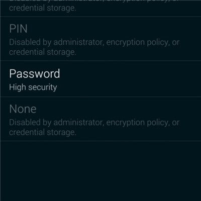 ロック画面のAndroidを無効にする