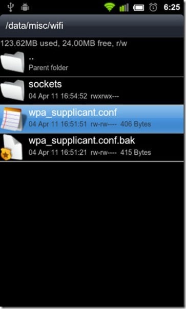 android顯示wifi密碼