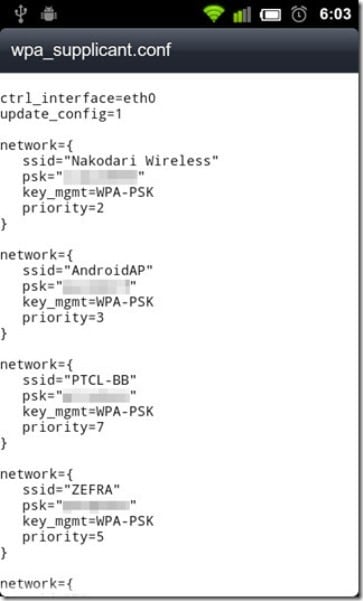 android顯示wifi密碼