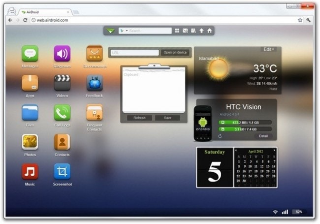 suite pc pour android-airdroid