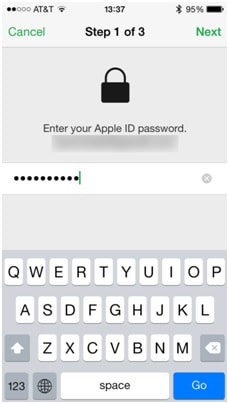 Formatieren Sie den iPod ohne iTunes-fügen Sie ID und Passwort hinzu, um die Identität zu überprüfen