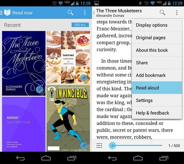 Texto-para-voz do Android