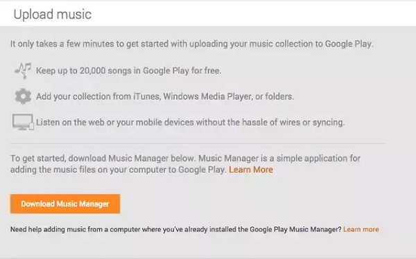 将 iTunes 与 Google Play 同步
