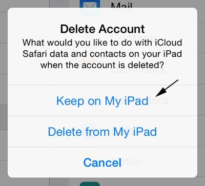 icloud-fiók módosítása-icloud-fiók törlése