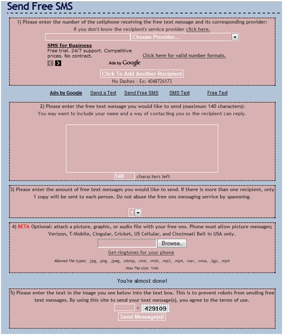 Envoyer des SMS gratuits depuis l