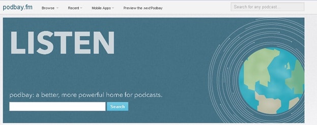 Λήψη Podcast χωρίς iTunes - Επισκεφτείτε το Podbay