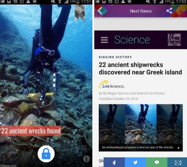 ontgrendel apps voor Android-Next News Lock Screen