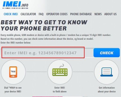 IMEI-Check online