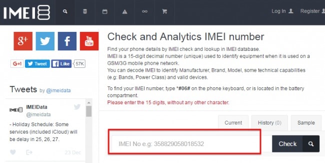 δωρεάν online iPhone IMEI Checkers