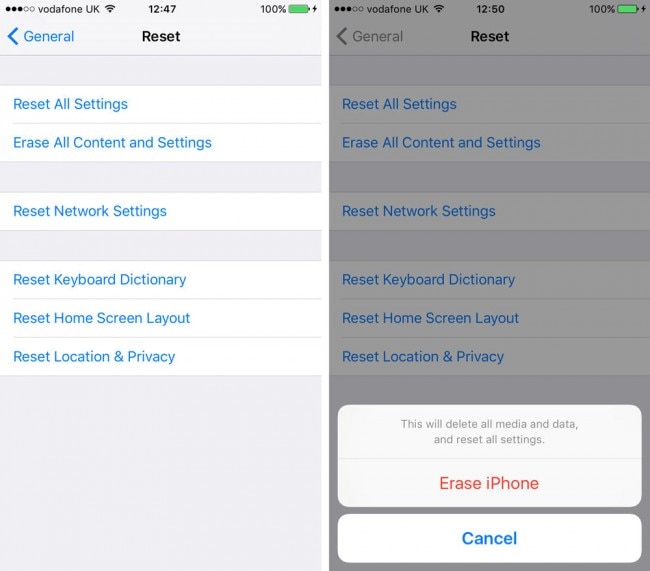 wie man iphone 5s zurücksetzt