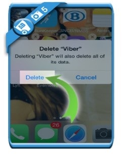 A Viber fiók törlése befejeződött