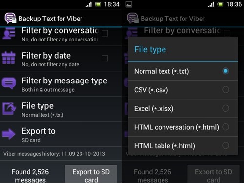 如何為 Viber 備份文本