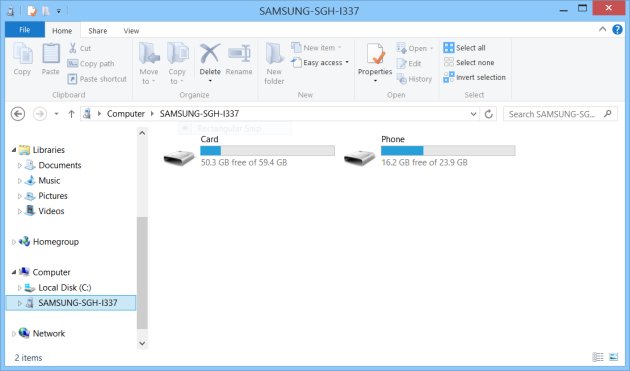 photo samsung sur pc