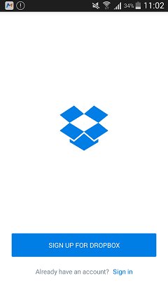 sauvegarder photo samsung avec dropbox