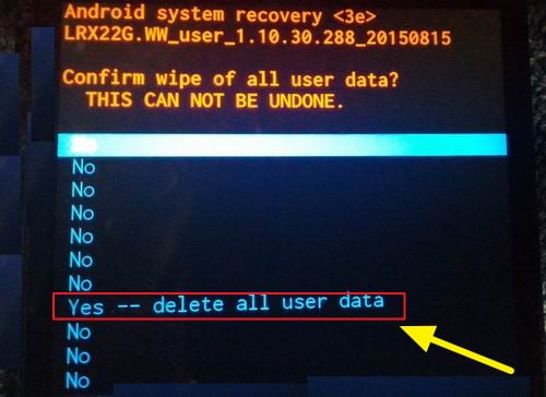 ハードリセットでAndroid携帯のロックを解除する