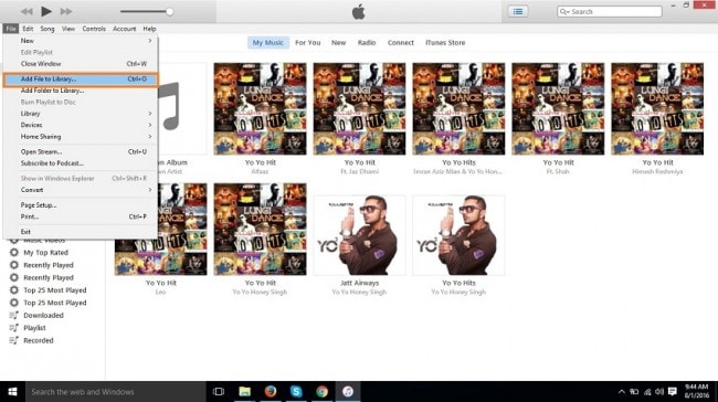 Jak vložit hudbu do iPodu shuffle – Přidat soubor do knihovny