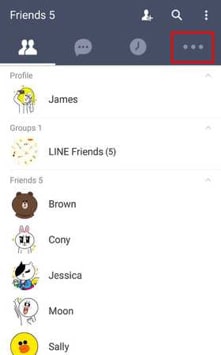 line-app werkt niet - klik op 