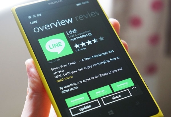 opdater line-app