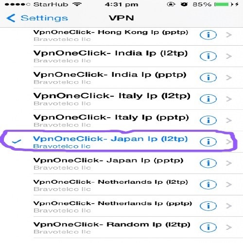 ændre indstillinger for vpn