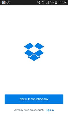 dropbox biztonsági mentés android fotók