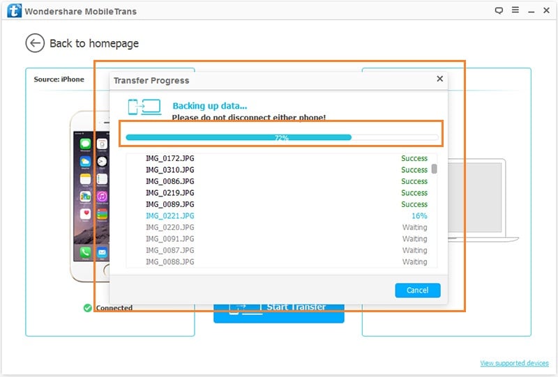 mobiletrans backup android fotók