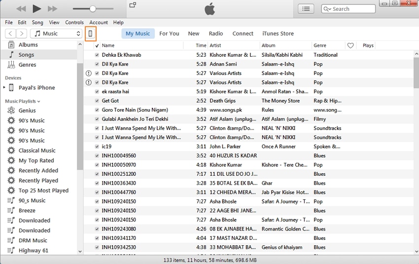 Importer tapet til en iPhone