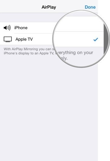 Airplay를 사용하여 ipad 화면 미러링
