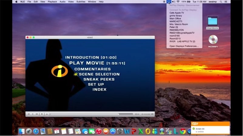 vlc airplay яблочный тв